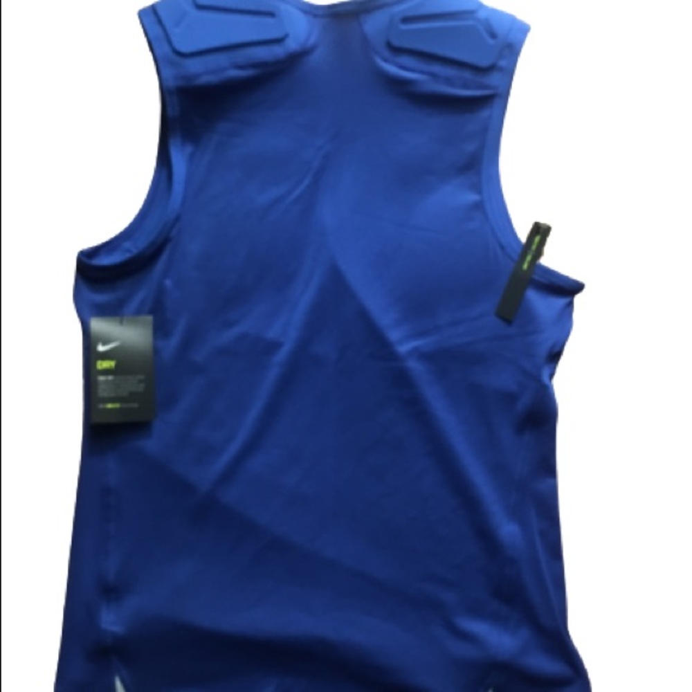 NIKE NEW Pro Vapor Speed 2 Sleeveless Padded Football Top Blue MSRP $70 - Picture 2 of 8